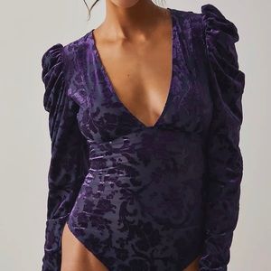 NWT - Free People - Magic Hour Velvet Bodysuit